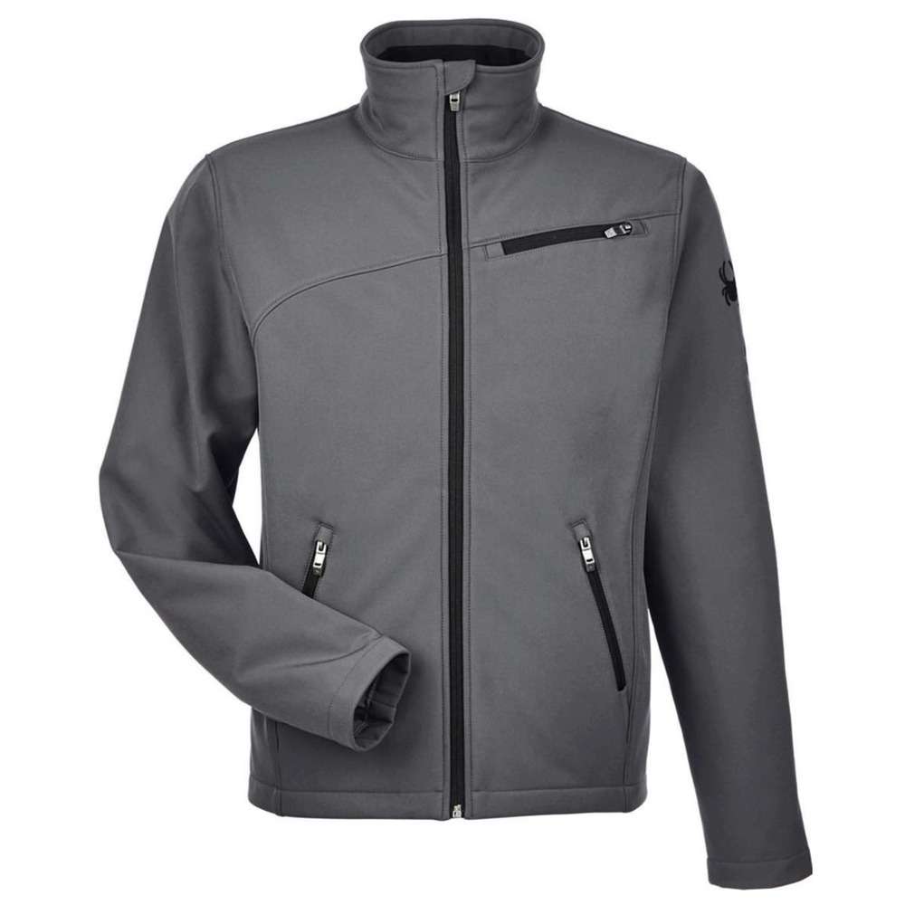 Spyder Transport Soft Shell Jacket Men's M‎ Polar Black NWT